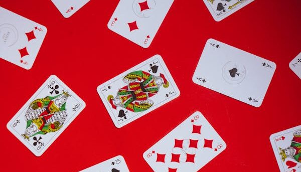 free-photo-of-photograph-of-playing-cards-on-a-red-surface